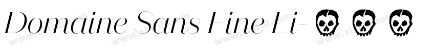 Domaine Sans Fine Li字体转换